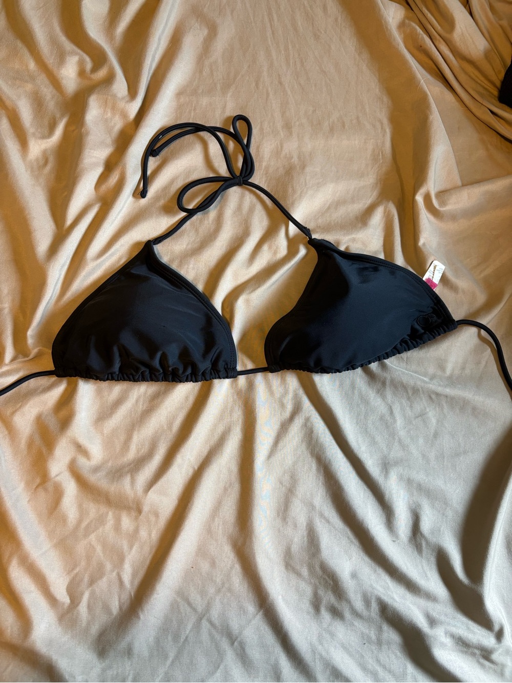 Black Triangle Bikini Top - Women's Swimwear
